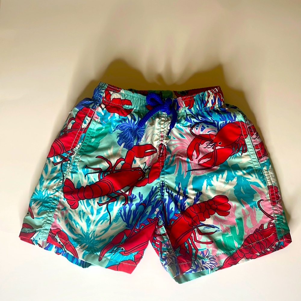 Boys Vilebrequin Lobster Swim Trunks